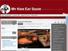 Tablet Screenshot of mykidseatsquid.com